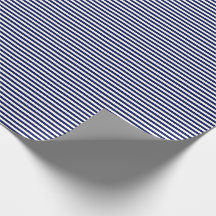 Thin marinesBlue en White Stripes Wrapping Paper
