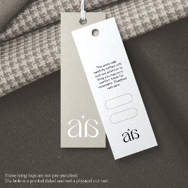 Thin Modern Logo Price Hang Tag Card Mini Visitekaartje