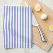 Thin Navy Blue en White Stripes Kitchen Towel Theedoek (Quarter Fold)