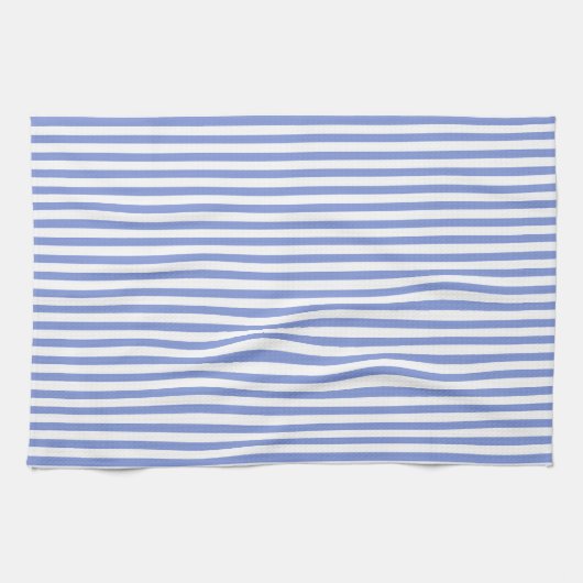 Thin Navy Blue en White Stripes Kitchen Towel Theedoek (Horizontaal)