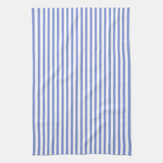 Thin Navy Blue en White Stripes Kitchen Towel Theedoek (Verticaal)
