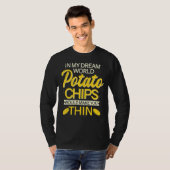 Thin Potato Chips Snack Lovers T-shirt (Voorkant volledig)