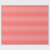 Thin Red en White Waves die papier verpakken (Vlak)