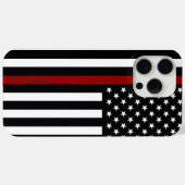 Thin Red Line American Flag Case-Mate iPhone Case (Achterkant (horizontaal))