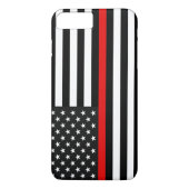 Thin Red Line American Flag Case-Mate iPhone Case (Achterkant)