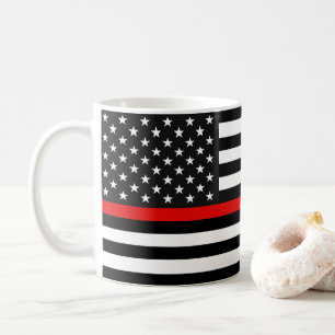 Thin Red Line American Flag Koffiemok