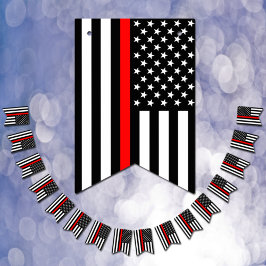 Thin Red Line American Flag, Vuurman Officer/VS Vlaggetjes
