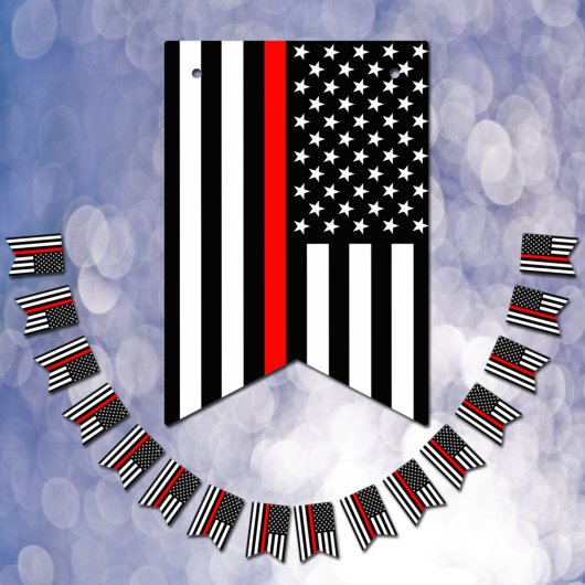 Thin Red Line American Flag, Vuurman Officer/VS Vlaggetjes