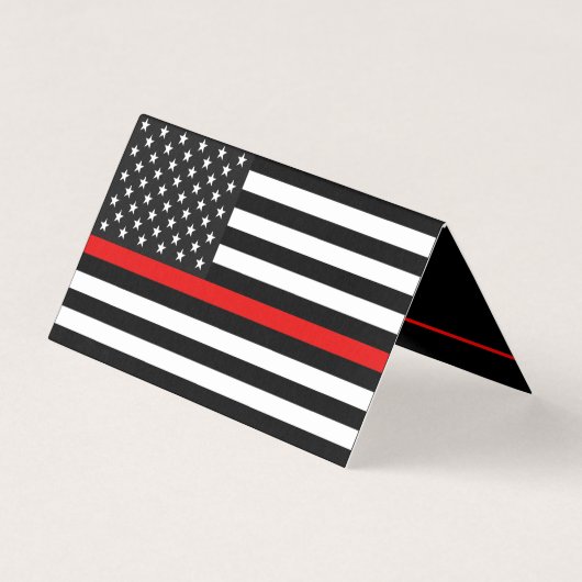 Thin Red Line Amerikaanse vlag monument Kaart (Achterkant)