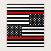 Thin Red Line Amerikaanse vlag monument Kaart (Buitenkant ongevouwen)