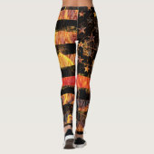 Thin Red Line and Flames Leggings (Achterkant)