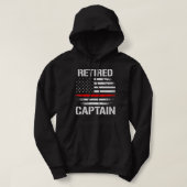 Thin Red Line brandweerman in ruste brandweerkapit Hoodie (Design voorkant)
