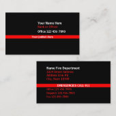 Thin Red Line Contact Visitekaartje (Voorkant / Achterkant)