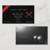 Thin Red Line Crossed Fire Axes Visitekaartje (Voorkant / Achterkant)