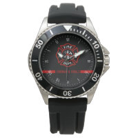 Thin Red Line Custom Name Stripe Firefighter