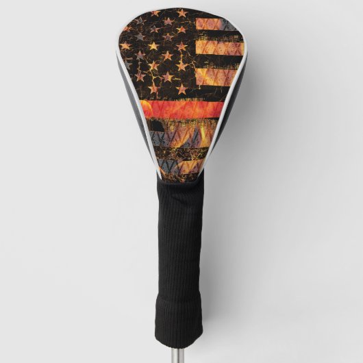 Thin Red Line en Flames Golfheadcover (Voorkant)