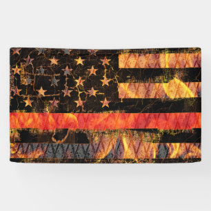 Thin Red Line en Flames Spandoek