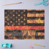 Thin Red Line en Flames Tissuepapier (Craft)
