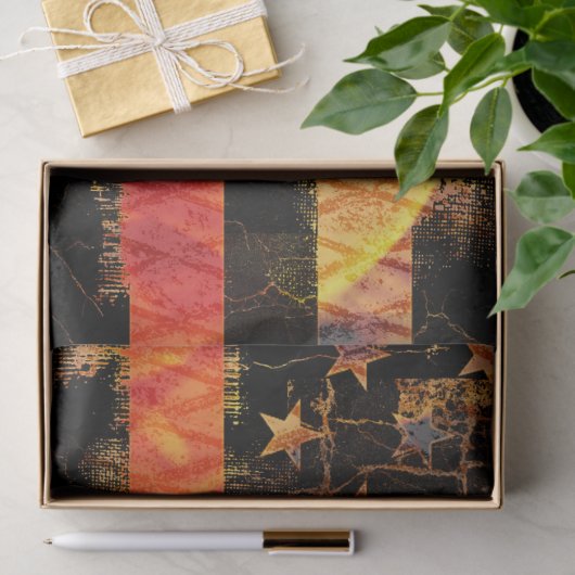 Thin Red Line en Flames Tissuepapier (Geschenk)