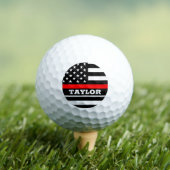 Thin Red Line en Golf USA gepersonaliseerde Firema Golfballen (Insitu Shirt)