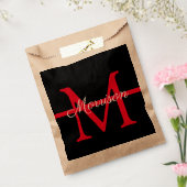 Thin Red Line Fire Fighter Retirement Monogram Bedankzakje (Gezegeld)