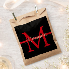 Thin Red Line Fire Fighter Retirement Monogram Bedankzakje