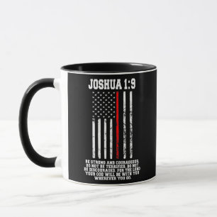 Thin Red Line Firefighter Bible Verse Christian Mok