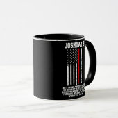 Thin Red Line Firefighter Bible Verse Christian Mok (Voorkant rechts)