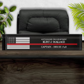 Thin Red Line Firefighter Flag Desk Name Bord Naambordje