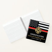 Thin Red Line Firefighter Retirement Guest Book Notitieboek (Binnen)