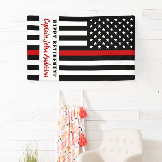 Thin Red Line Firefighter Retirement Party Spandoek (Insitu)