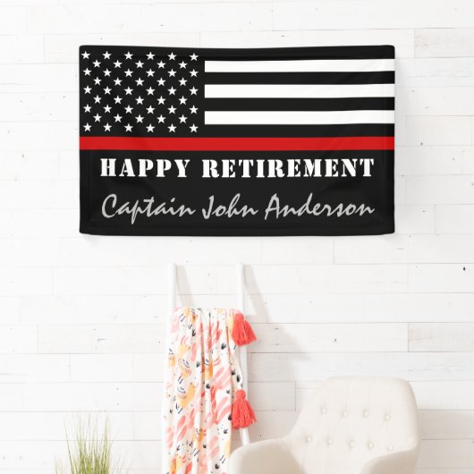 Thin Red Line Firefighter Retirement Party Spandoek (Insitu)