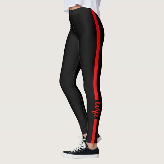 Thin Red Line Fireman Wife Leggings (Links)