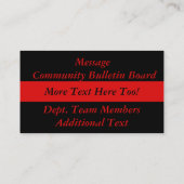 Thin Red Line-Firemen-Rescue Visitekaartje (Achterkant)