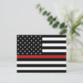 THIN RED LINE FLAG BRIEFKAART (Staand voorkant)