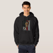 Thin Red Line Flag Fireman Hero for Firefighter Da Hoodie (Voorkant volledig)