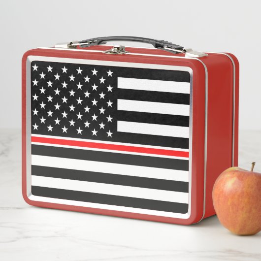 Thin Red Line Flag: Hero van de brandweer (In situ)