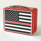 Thin Red Line Flag: Hero van de brandweer (Achterkant)