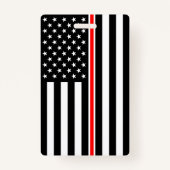 Thin Red Line Flag: Hero van de brandweer Badge (Achterkant)