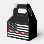 Thin Red Line Flag: Hero van de brandweer Bedankdoosjes (Voorkant Zijde)