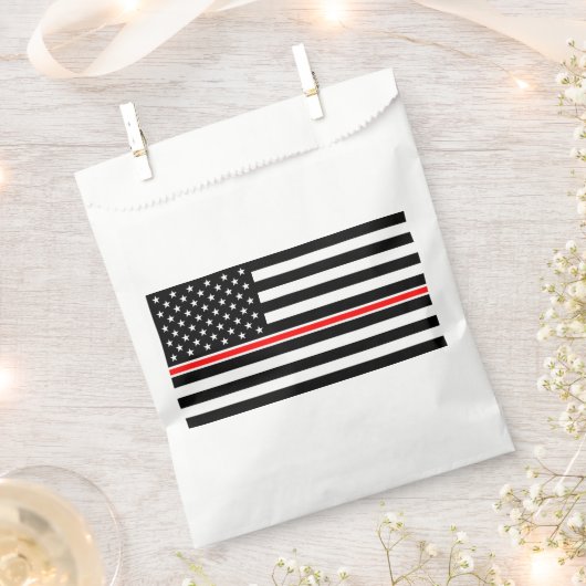 Thin Red Line Flag: Hero van de brandweer Bedankzakje (Geknipt)