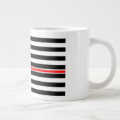 Thin Red Line Flag: Hero van de brandweer Grote Koffiekop (Rechts)