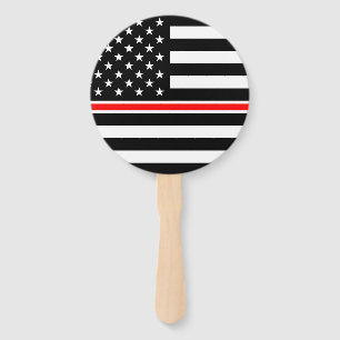 Thin Red Line Flag: Hero van de brandweer Handwaaier