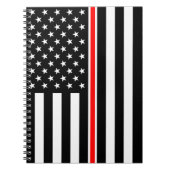 Thin Red Line Flag: Hero van de brandweer Notitieboek (Voorkant)