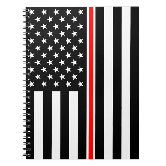 Thin Red Line Flag: Hero van de brandweer Notitieboek (Voorkant)