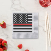 Thin Red Line Flag: Hero van de brandweer Servet (Insitu)