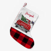 Thin Red Line Flag  Truck Buffalo Pset Kleine Kerstsok (Voorkant (Hangend))