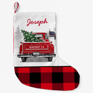 Thin Red Line Flag  Truck Buffalo Pset Kleine Kerstsok