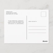 Thin Red Line Foto Firefighter Retirement Party Briefkaart (Achterkant)