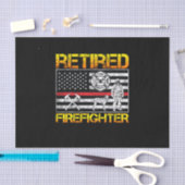 Thin Red Line Gepensioneerde Brandweerman Pensioen Tissuepapier (Craft)